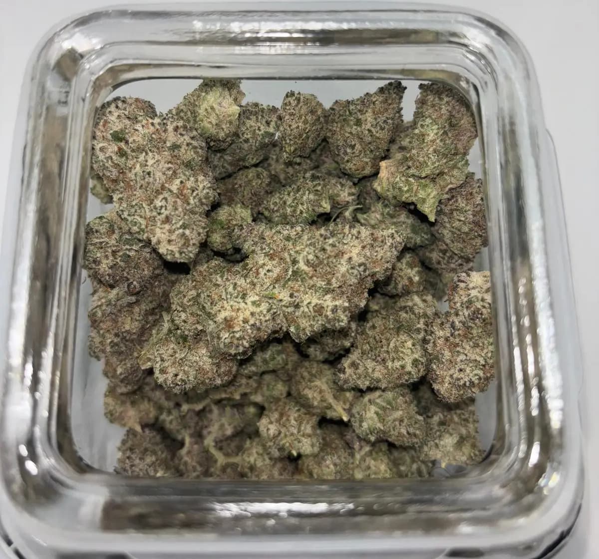 Current indoor THCA flower strains including Candy Rain, Blue Champagne, Black Cherry Soda, and Wedding Cake showcasing weekly rotating premium selections