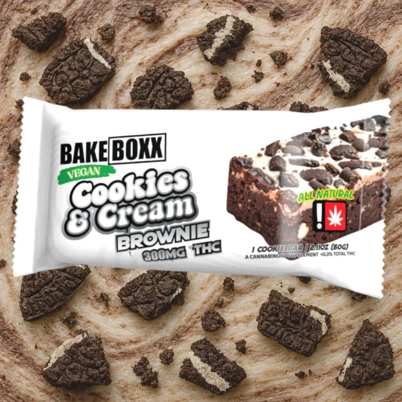 Cookies & Cream 300mg THC Brownie