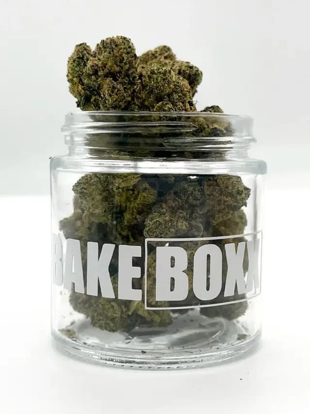 High-quality THCA flower buds in branded container demonstrating long-term grow partnerships, honest labeling, and fresh packaging standards