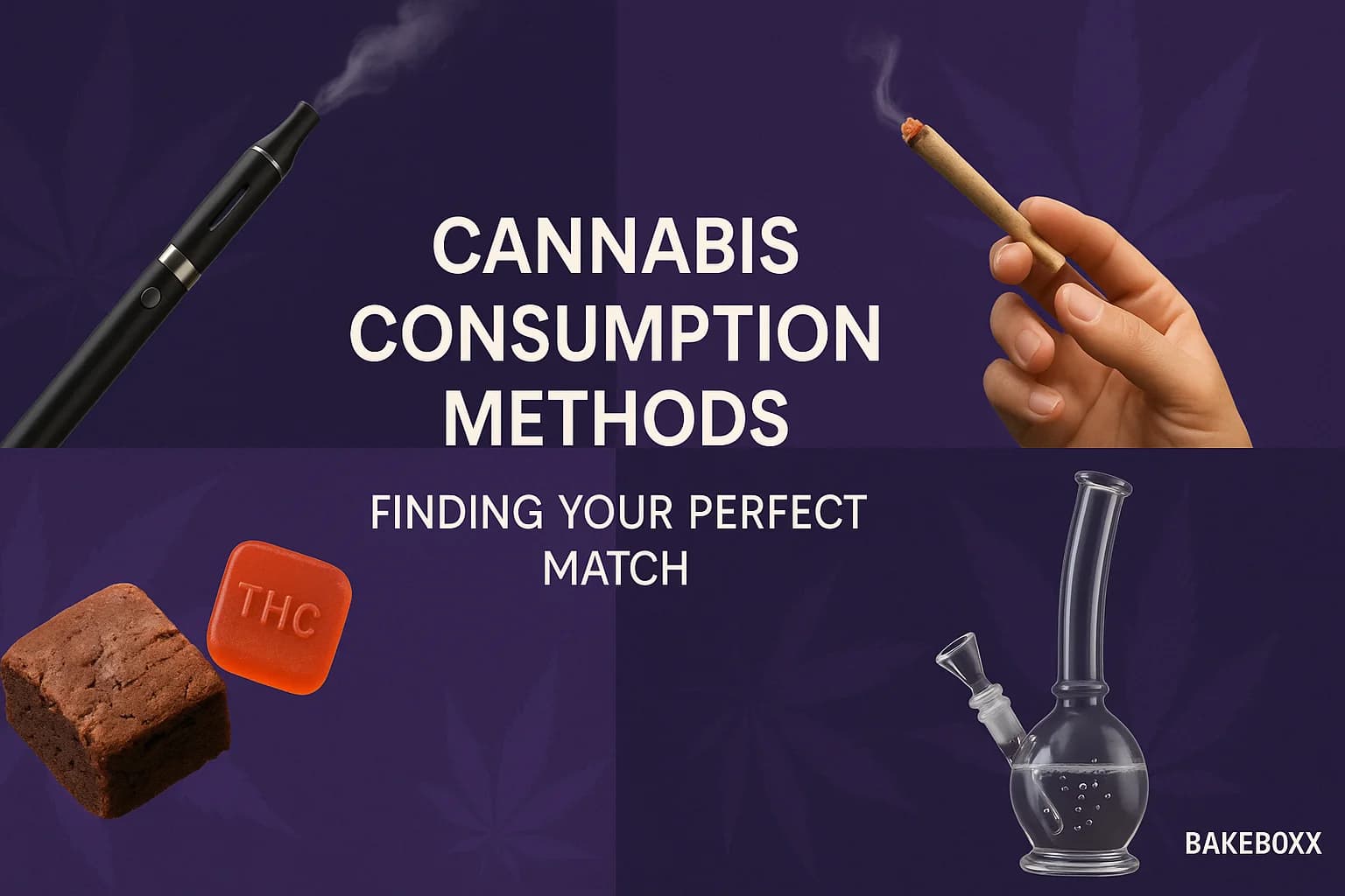 Cannabis Consumption Methods: Finding Your Perfect Match - BakeBoxx blog article